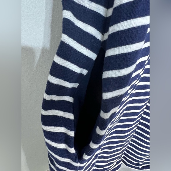 Boden Paulina Striped T-Shirt Dress, Navy, White, Multi Nautical Costal US 22-24 - Picture 2 of 8